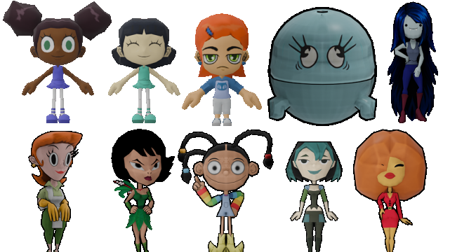 NANO MODELS- Dexter's Mom, Gwen Tennyson, Marceline, Sara Bellum & more!