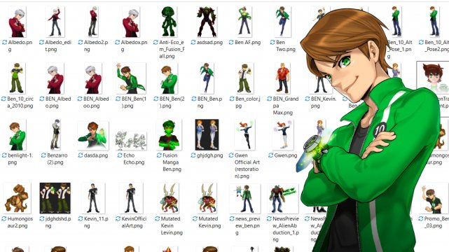 Ben 10 Transparent Art Assets (.png images)