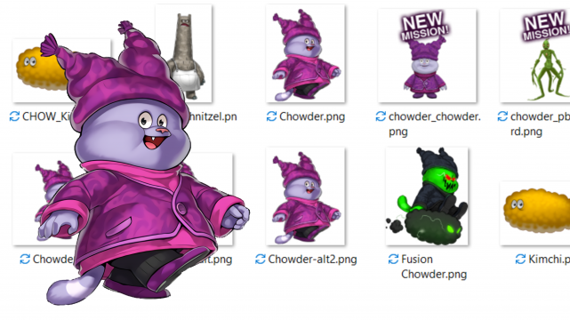 Chowder Transparent Artwork Files