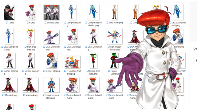 Dexter's Laboratory transparent artwork images