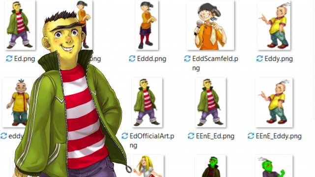 Ed Edd & Eddy transparent artwork images