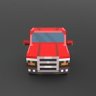 Low-poly truck [0d6dea]