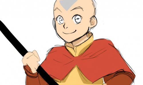 Virt's FusionFall Styled Aang (Colorized)