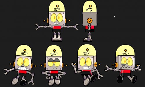 FusionFall Robot Jones Nano model sheet