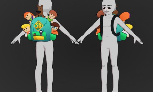 FusionFall Scooby Doo backpack model