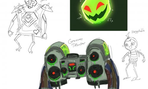 FusionFall Groovey Trooper design