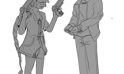 FusionFall Style Numbuh Five & Ben 10 Sketch