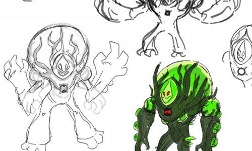 Ultimate Fusion Swampfire sketch