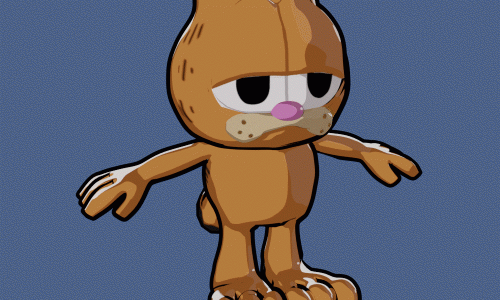 FusionFall Garfield Nano Model