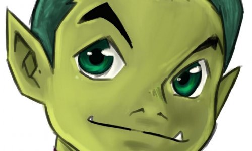 FusionFall Styled beast boy from Teen Titans go
