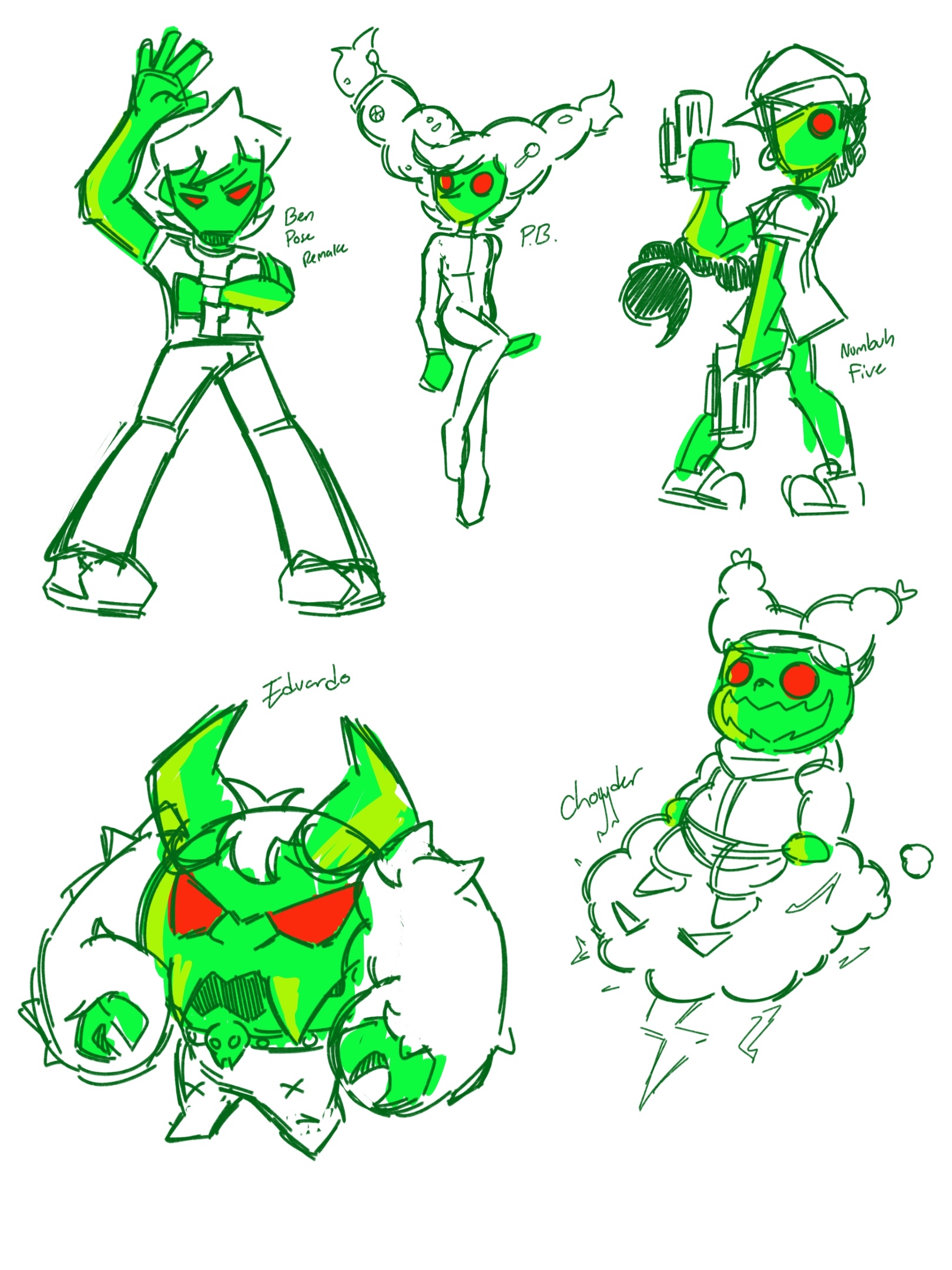 Fusion Artwork concept sketches