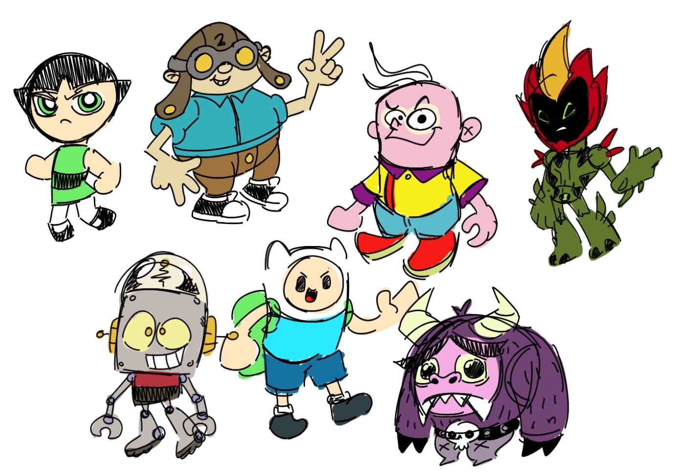 Fusion Fall Nano Sketches