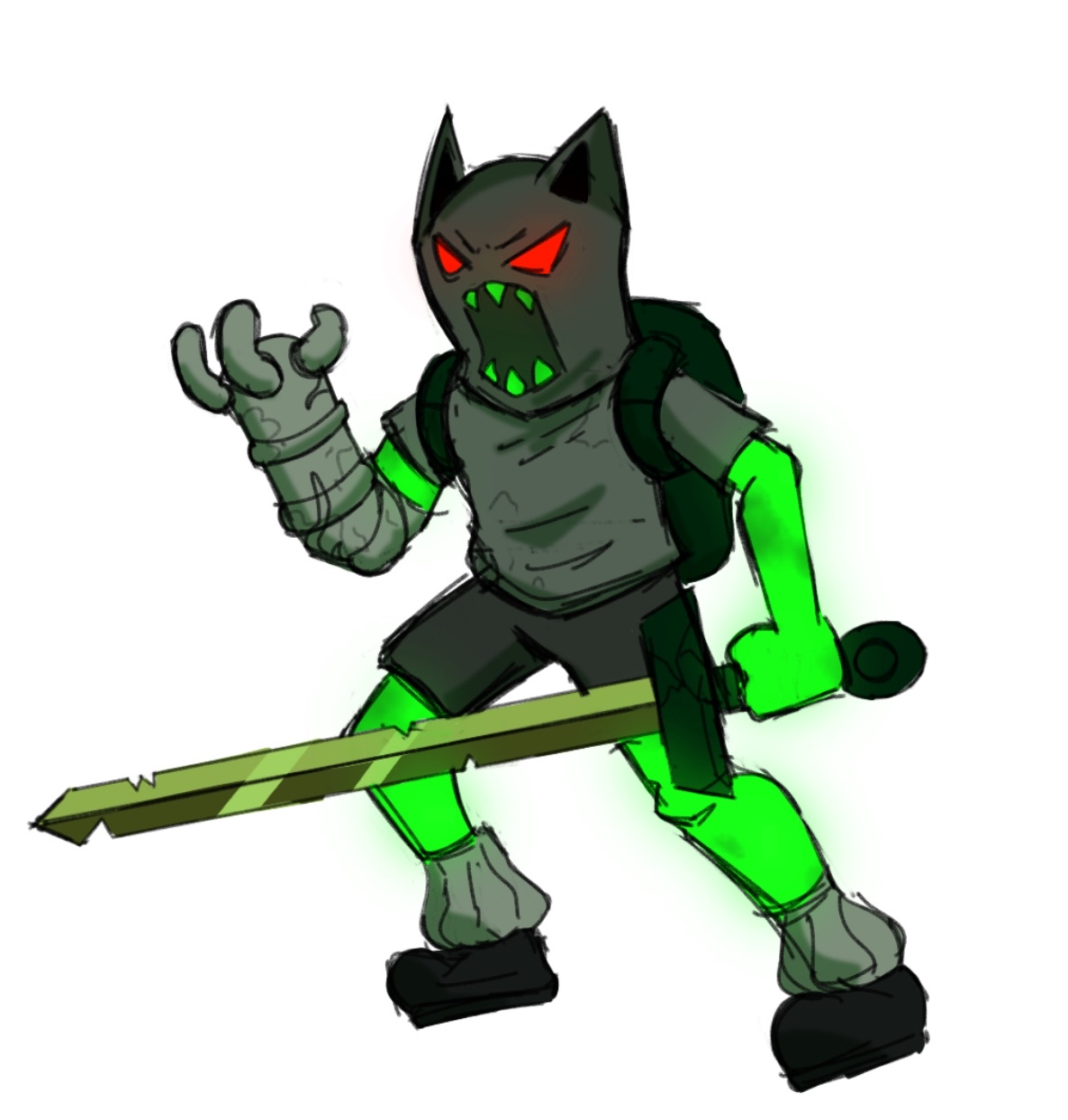 Fusion Finn with robot hand