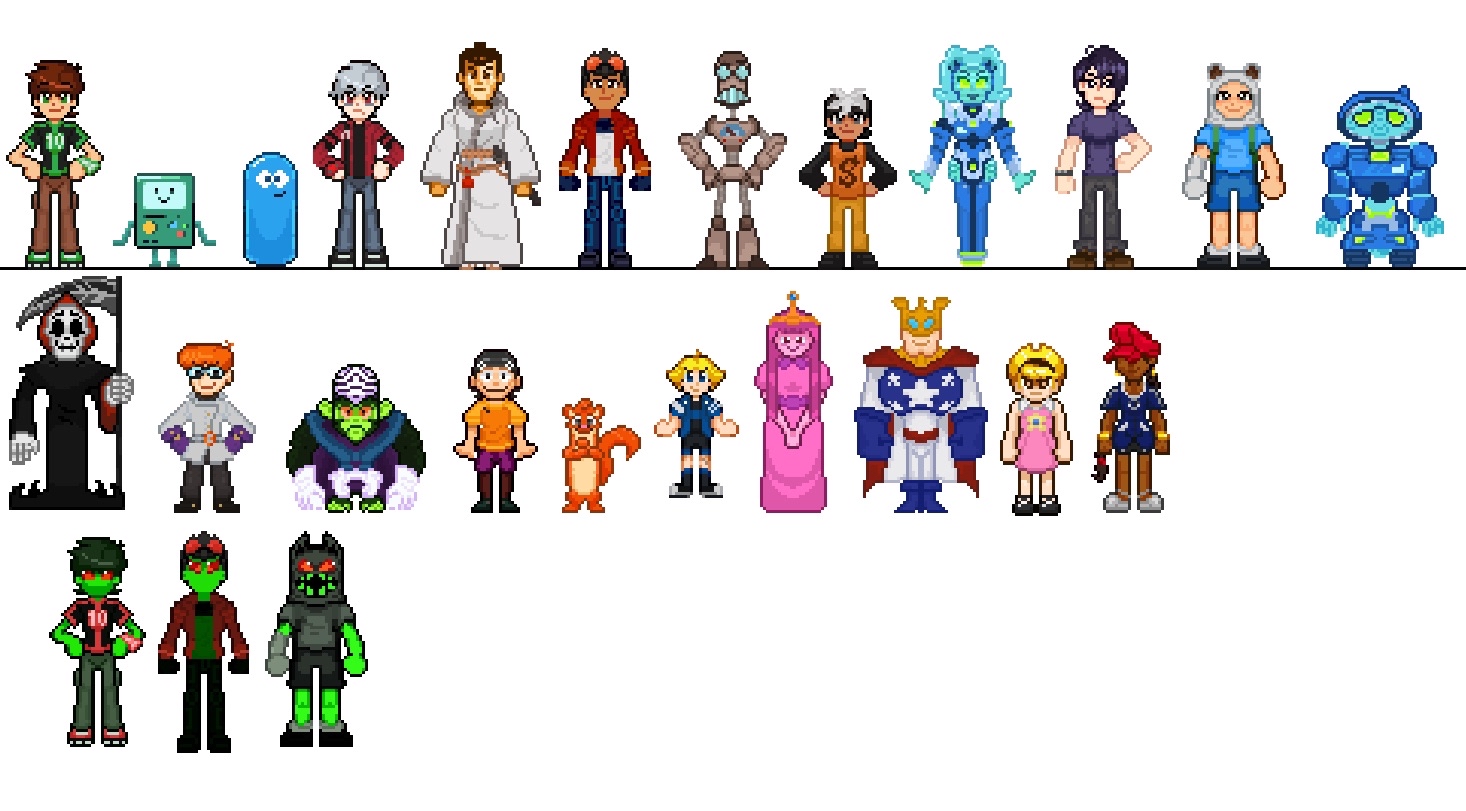FusionFall Pixel Art