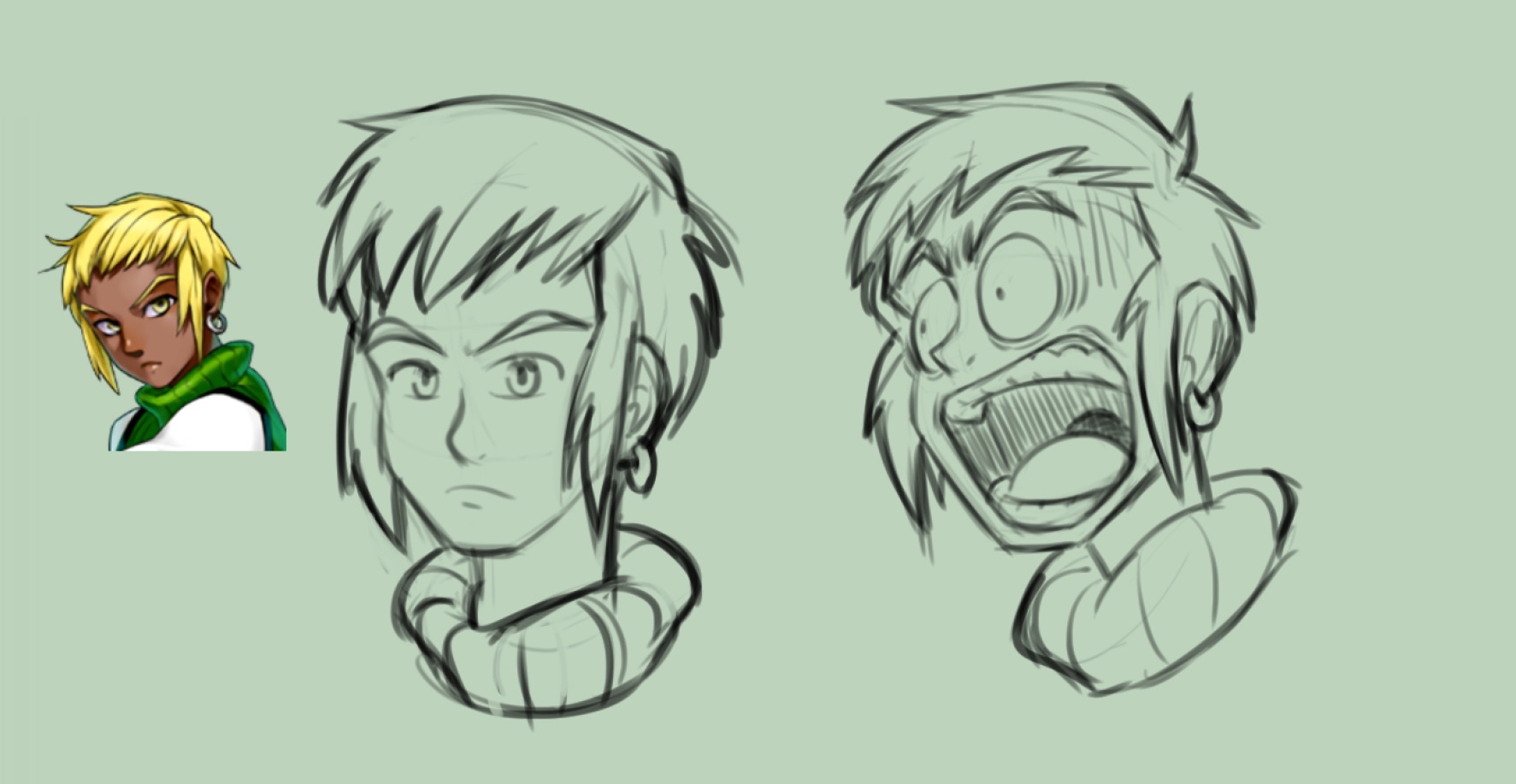 fusionfall player NPC sketch