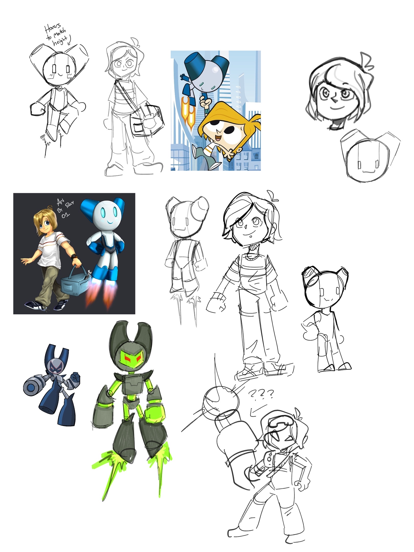 FusionFall Robot Concepts