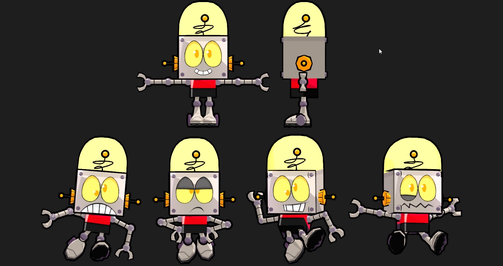 FusionFall Robot Jones Nano model sheet