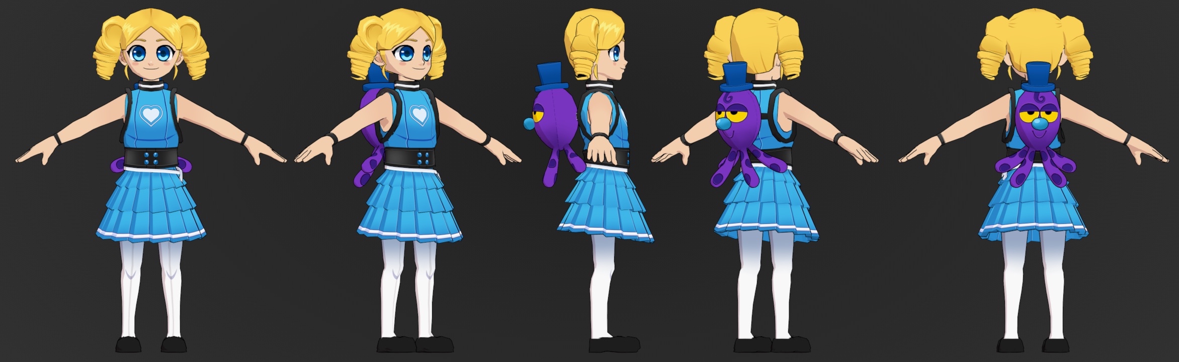 FusionFall Saturday Morning Invasion Bubbles Model sheet