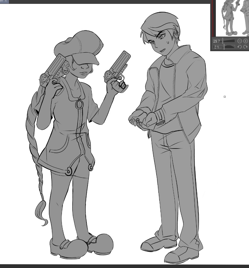 FusionFall Style Numbuh Five & Ben 10 Sketch