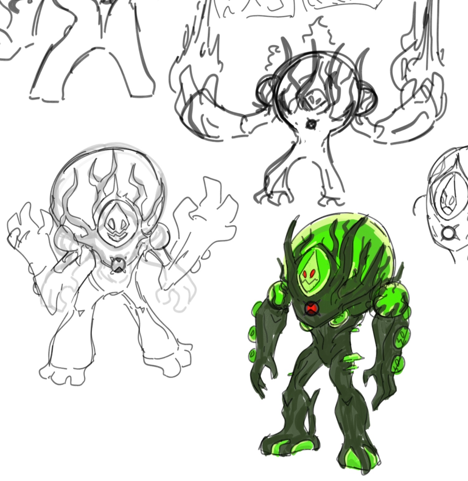 Ultimate Fusion Swampfire sketch