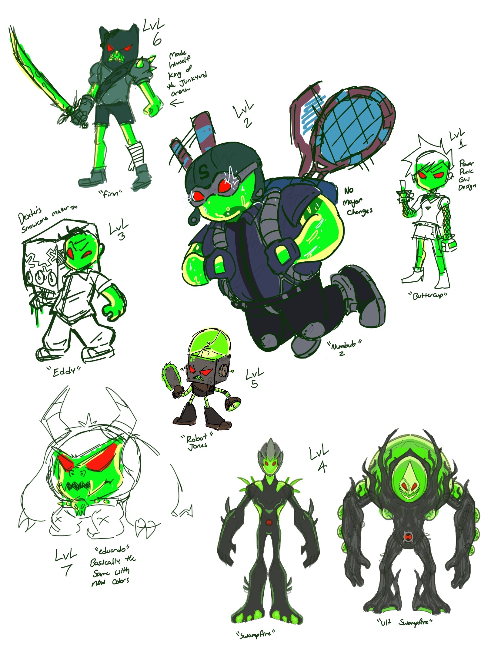 Various fusion doodles