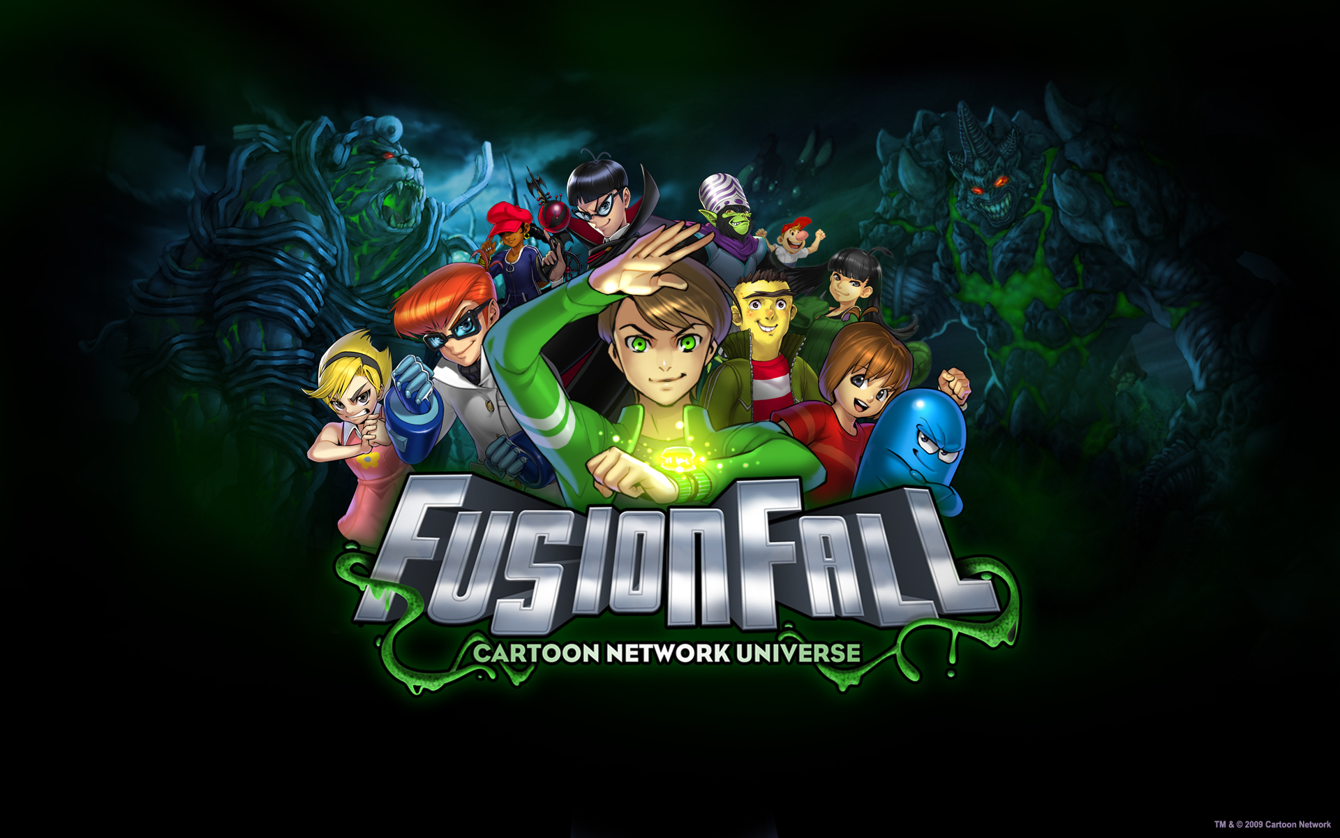 FusionFall heroes assembled for the fight against Planet Fusion