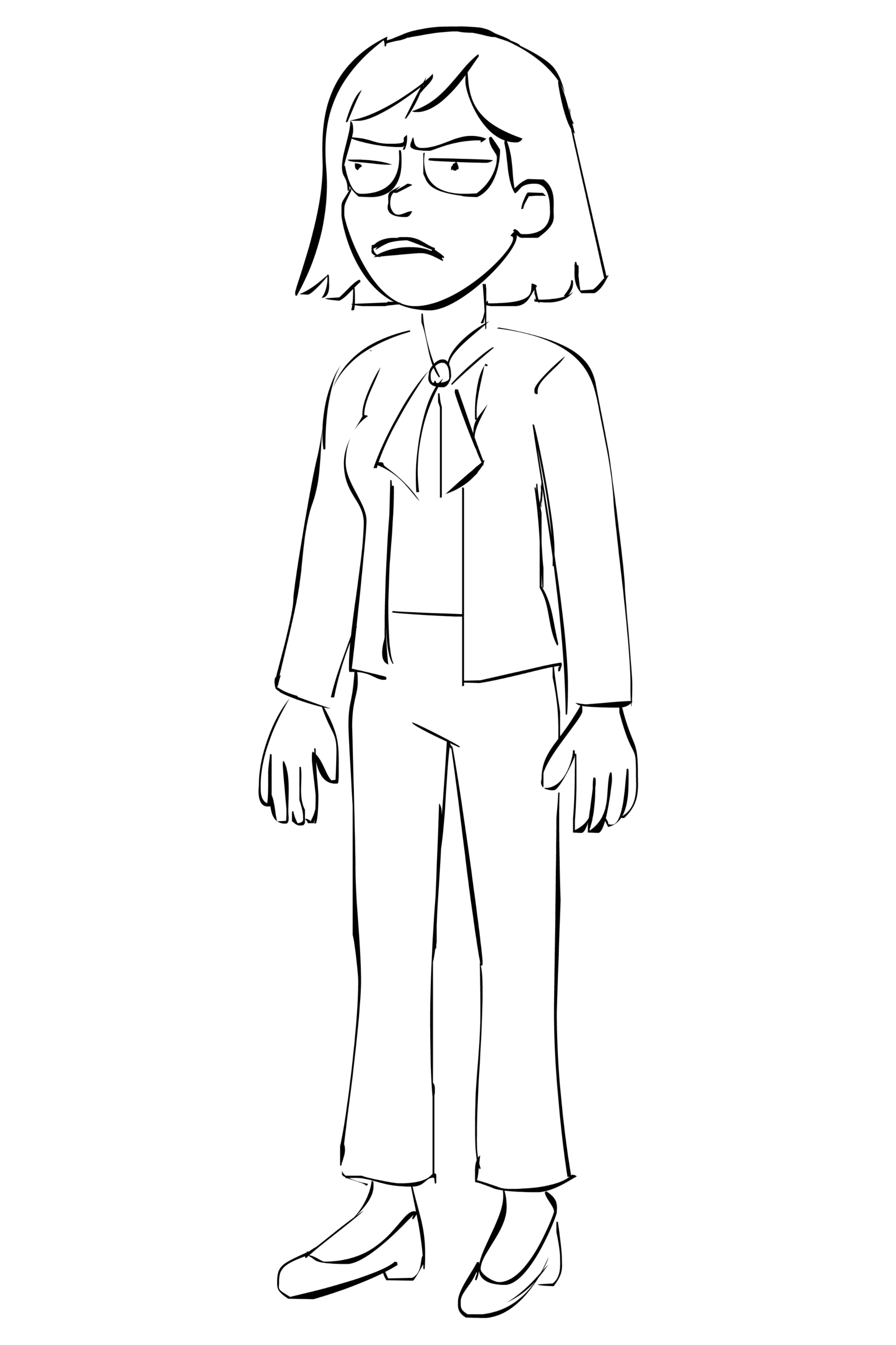 Linework of main character